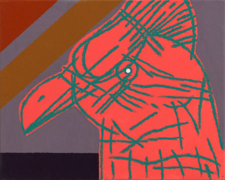 Concetto Pozzati — Sentinella carminio